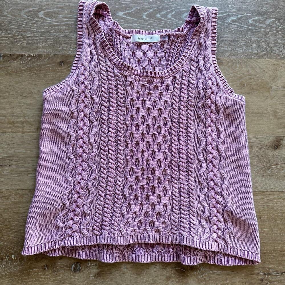 Idem ditto pink knit tank